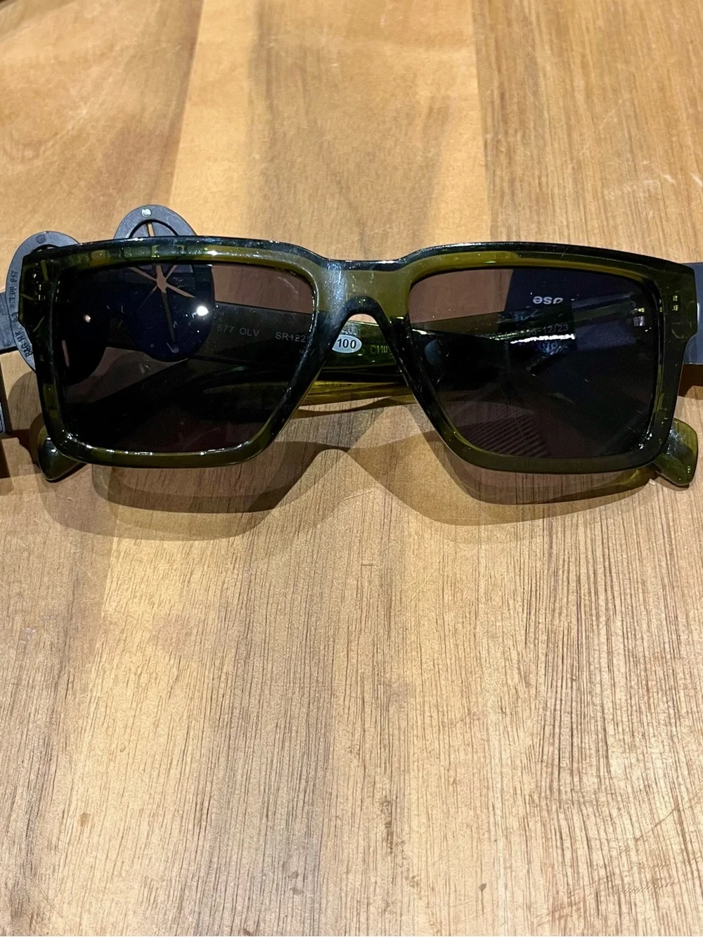 Original Use - Green Rectangular Framed Sunglasses
